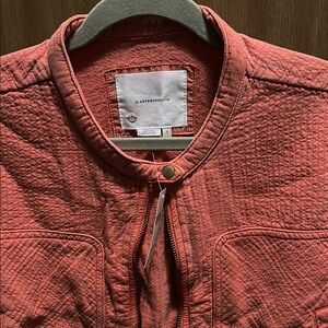 Anthropologie Coral Quilted Jacket